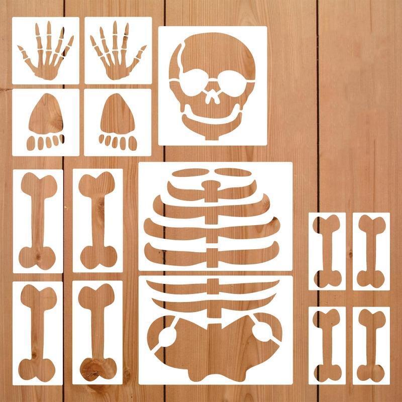 Halloween Plastic Painting Template Set Painting on Wood Wall Festival Card
