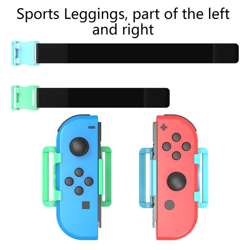 2PCS Switch Sports Straps Adjustable Elastic Leg Strap NS Joy Con Game Led Strap