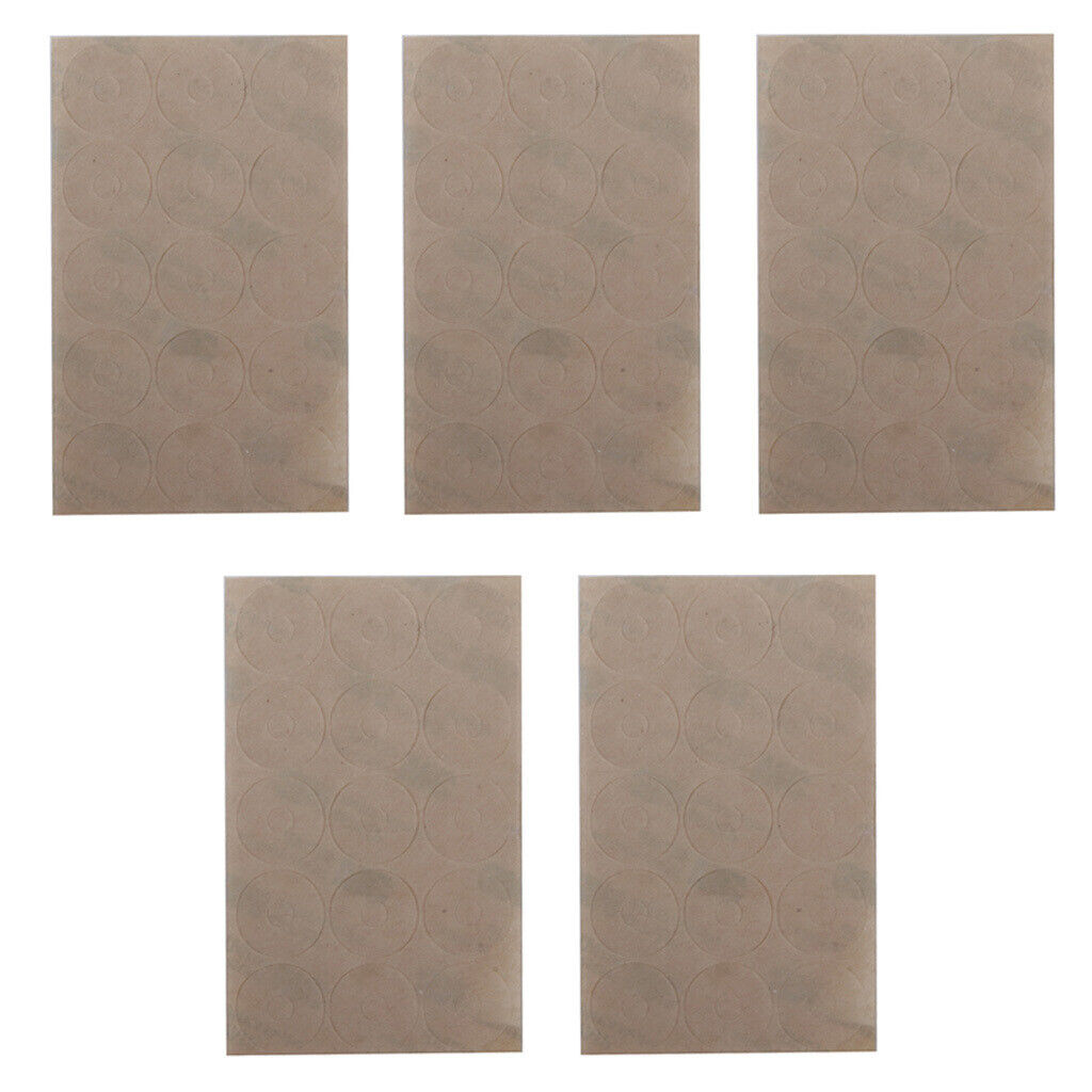 5 Sheet Silicone Gel Ruler Grips Non Slip Adhesive Rings Sewing Craft Clear