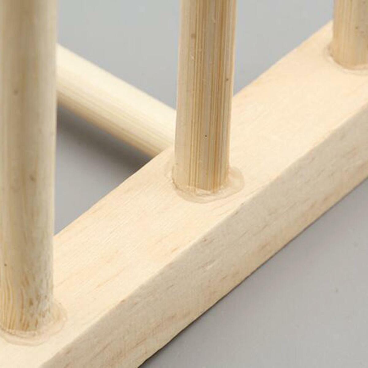 2Pieces Thread Rack Wooden Embroidery Thread Holder Organizer Saving Space