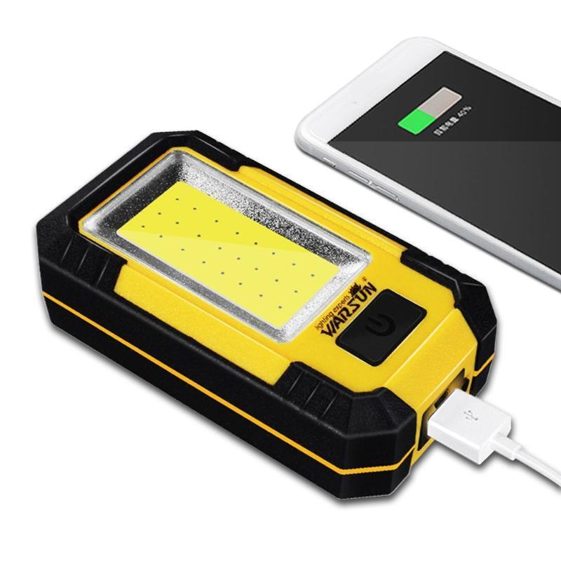 LED COB Rechargeable Magnetic Torch Flexible Inspection Lamp Cordless Work Light
