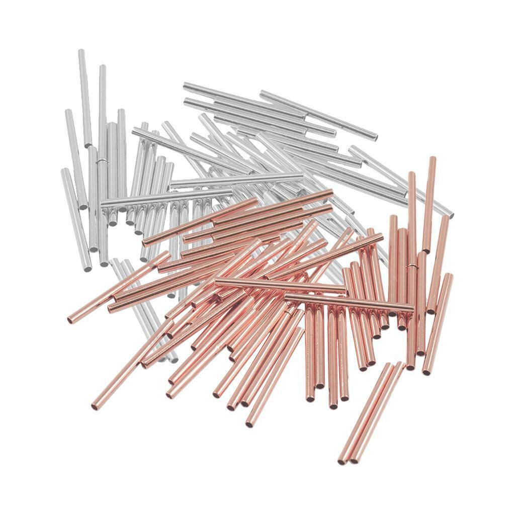 200pcs 2   Bugle Tube  Long Spacer  Beading Supplies