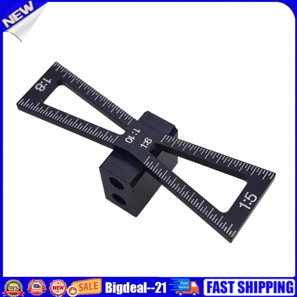 Aluminum Wood Joints Gauge Woodworking Dovetail Marking Gauge Template Tool