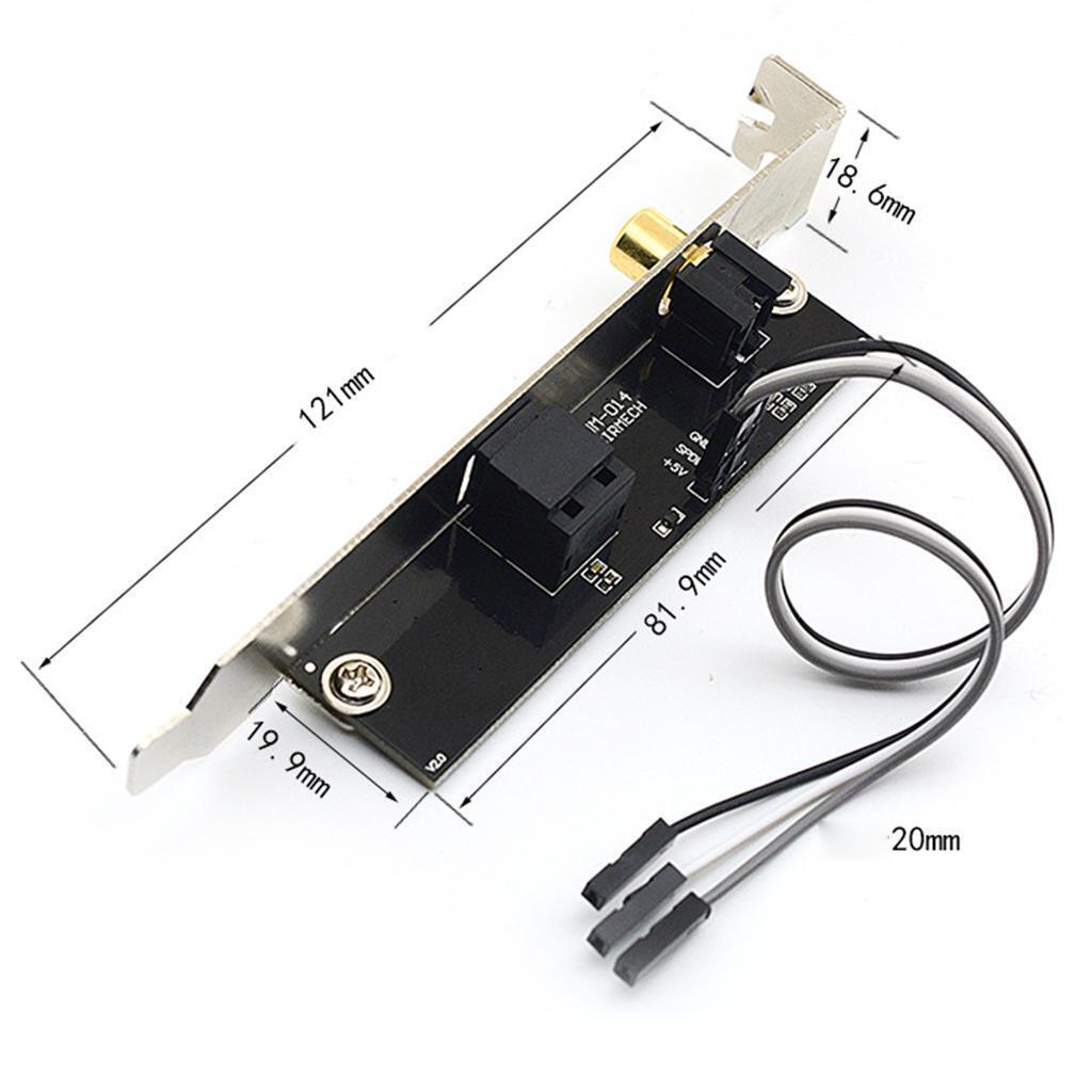 Optical Fiber   Sound Card 24Bit 192KHz SPDIF Daughter Card 120dB