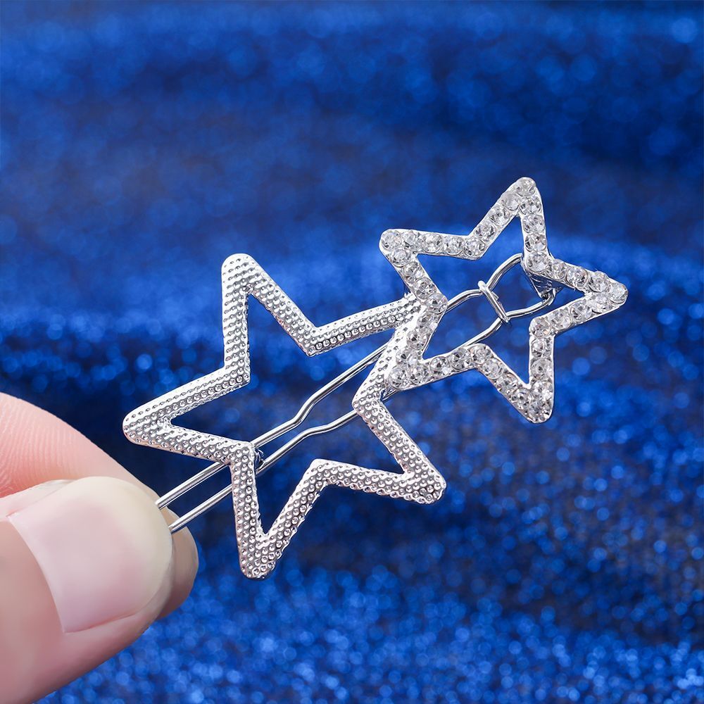 Women Ladies jewelry Metal Hair Clips Star Hairpin Hair Decorations Headwear
