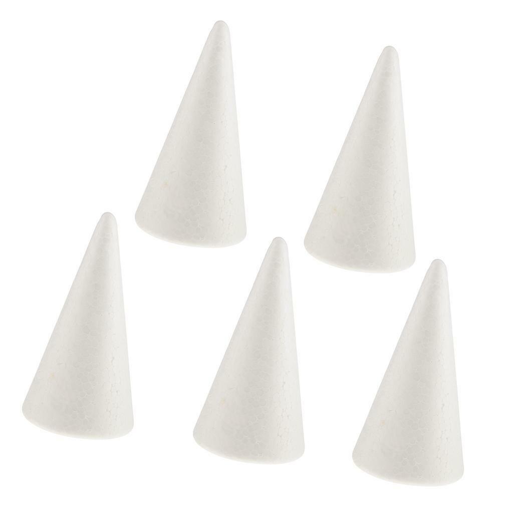 10 Pieces Cone Shape DIY Christmas   Foam Material 100mm 150mm