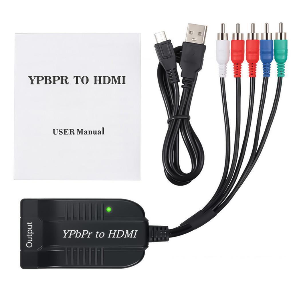 YPbPr to HDMI Component to HDMI Adapter Cable 5RCA RGB YPbPr to HDMI Converter
