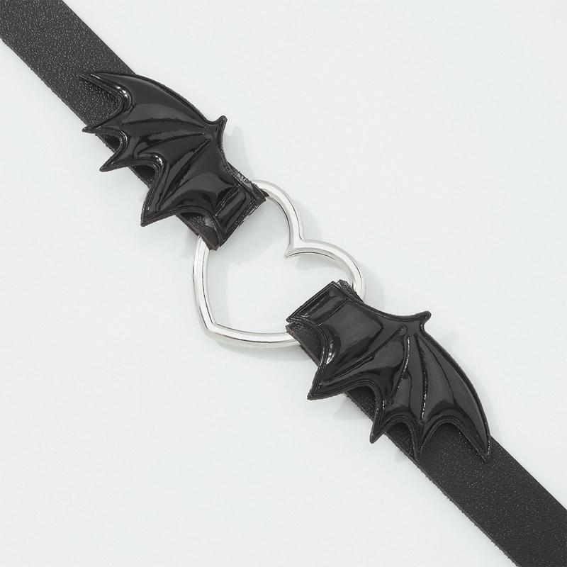 Punk Gothic Belt Choker Necklace PU Women Fashion Jewelry Collar Necklace Choker