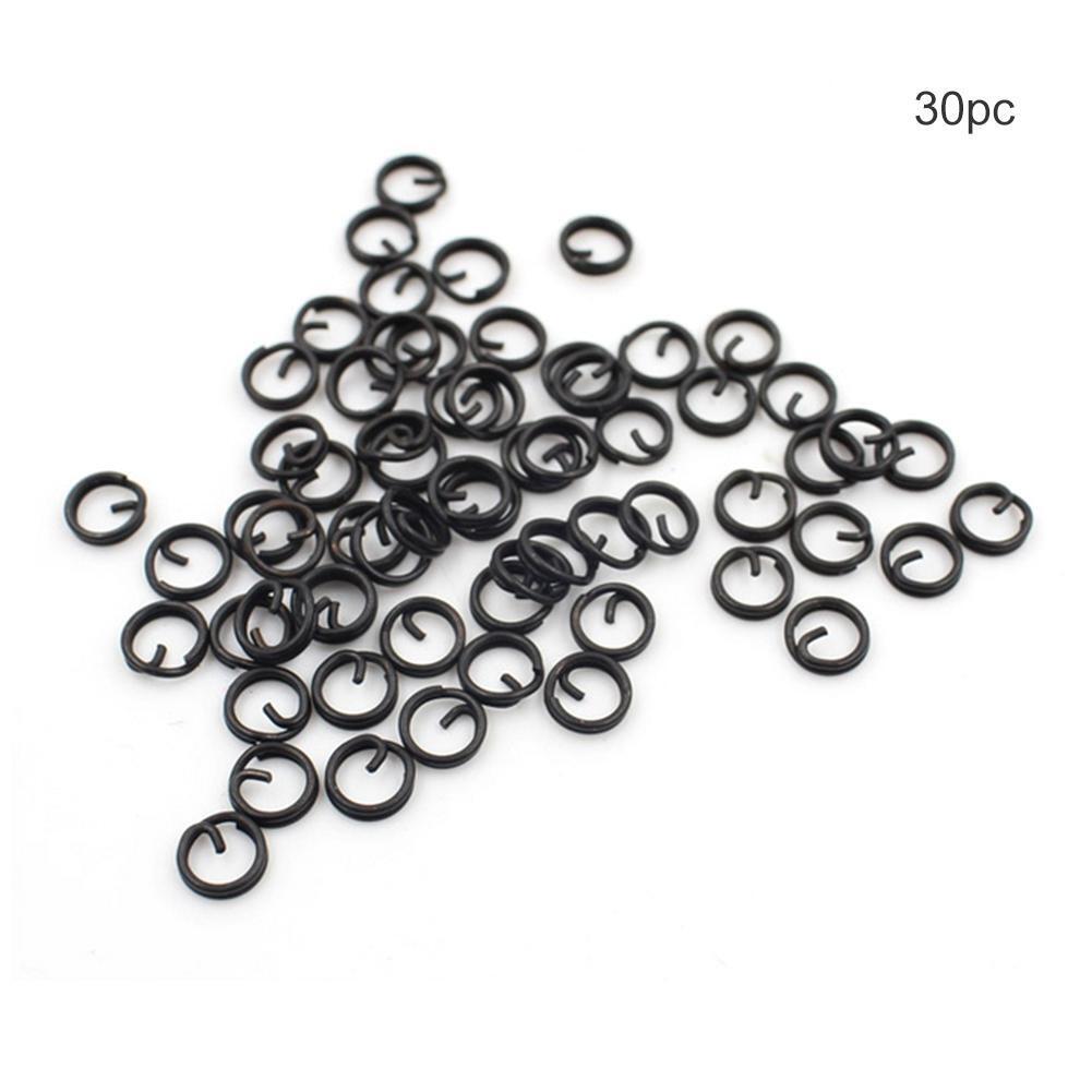 30pcs Carp Fishing Round Rig Dual Layer O Ring Fishing Tackle Accessories