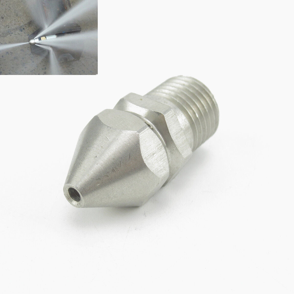 4 Jet 1/4''M 4.5 Pressure Washer Drain Sewer Cleaning Pipe Jetter Spray Nozzle