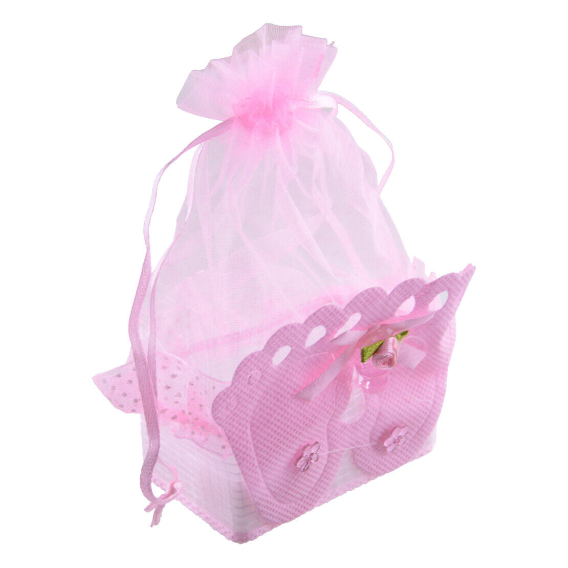 12x Baby Footprint Gift Box Girl Boy Baby Shower Birthday Candy Bags Favour