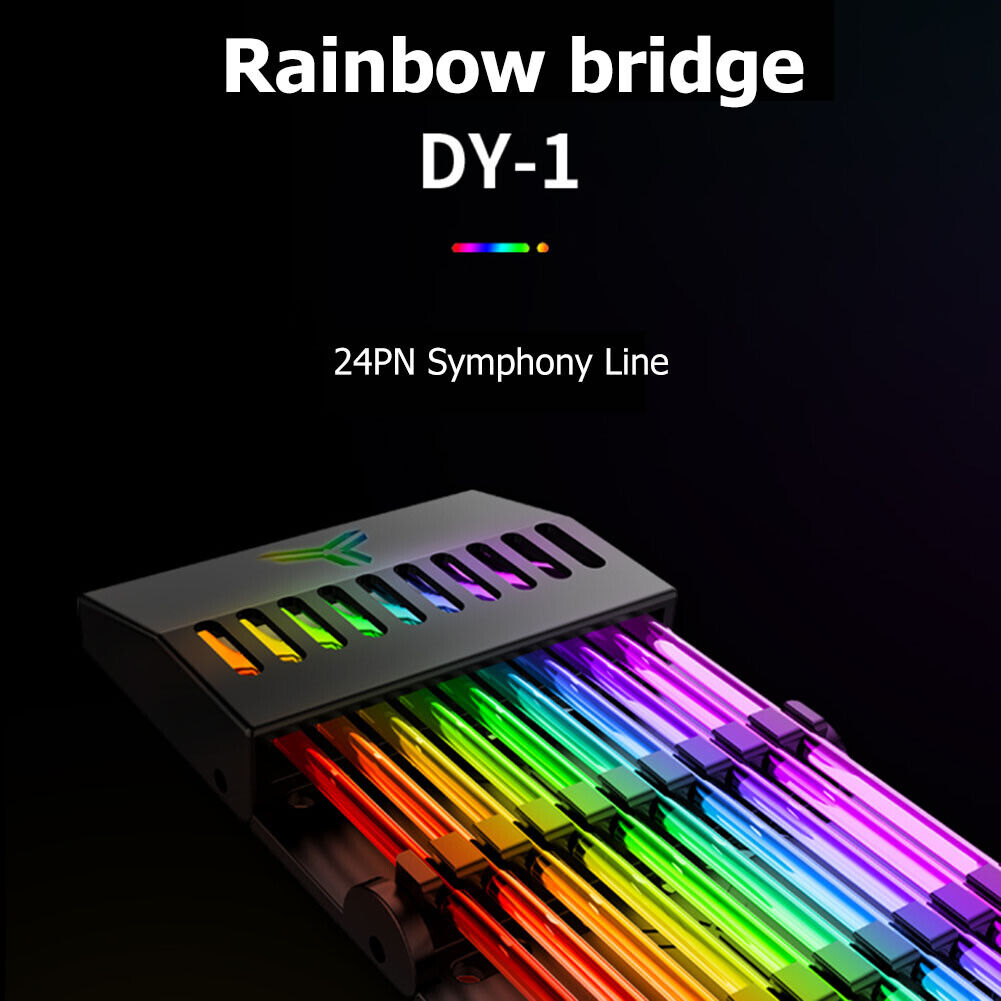 JONSBO DY-1 24 Pin ARGB Power Cable Rainbow Streamer 5V ARGB AURA Sync Cord