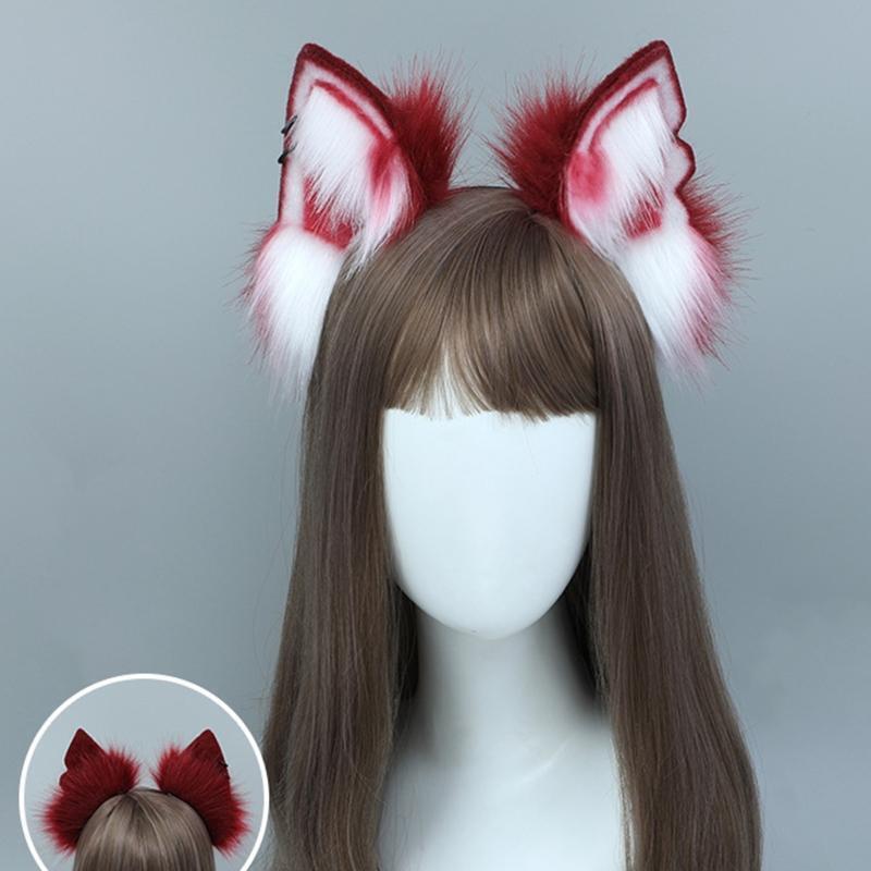Cute Wolf Fox Ears Durable Hair Hoop Women Headband Makeup Hair Accessories