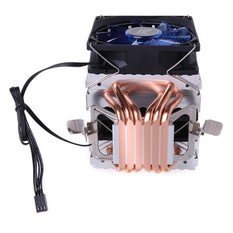 4PIN CPU Cooler 115X 1366 2011 6Heatpipe Dual-tower Cooling Fan for AMD 775/1150
