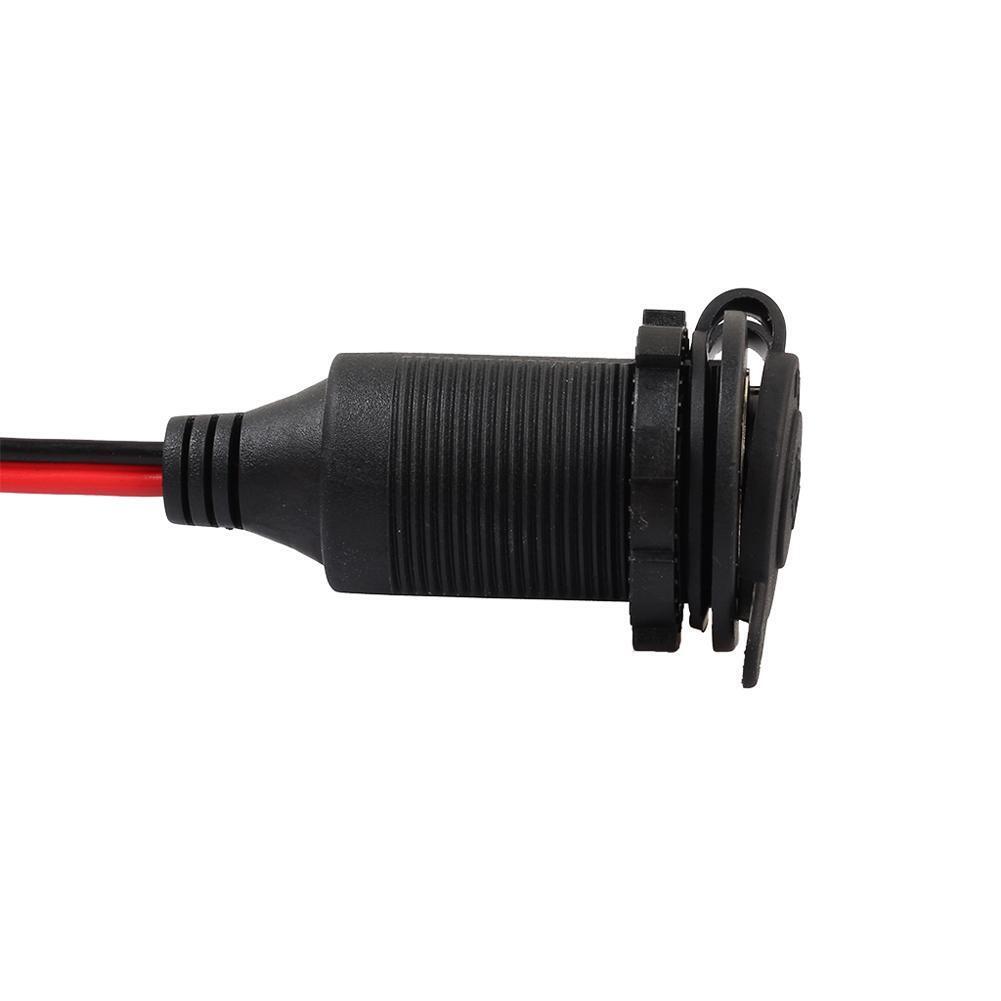 12/24V DC Female Car Cigar Cigarette Lighter Socket Plug Connector Adapter