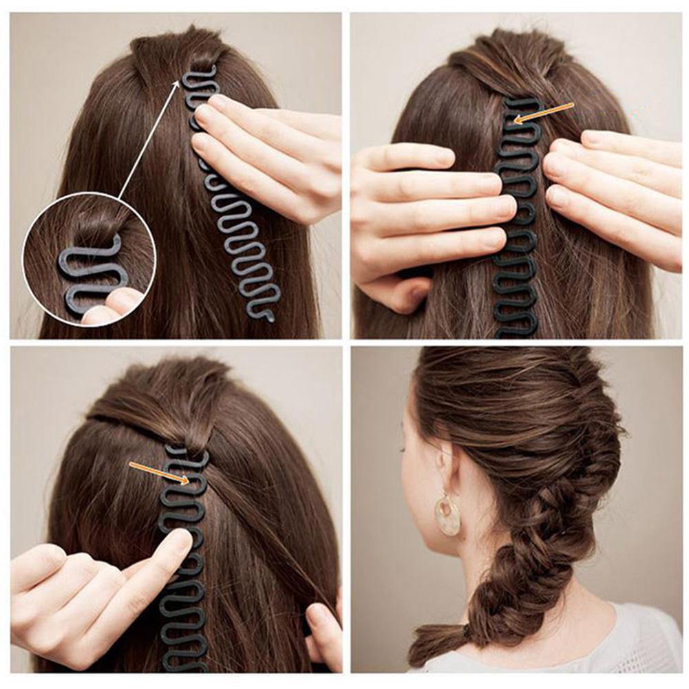 1pc Women Hair Styling Clip Braid Maker Bun Fashion Tool Hair Accessories