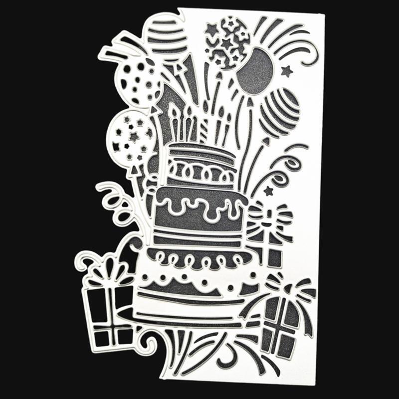 Cake Cards Metal Cutting Dies Stencil Scrapbooking DIY Album Stamp Paper Card