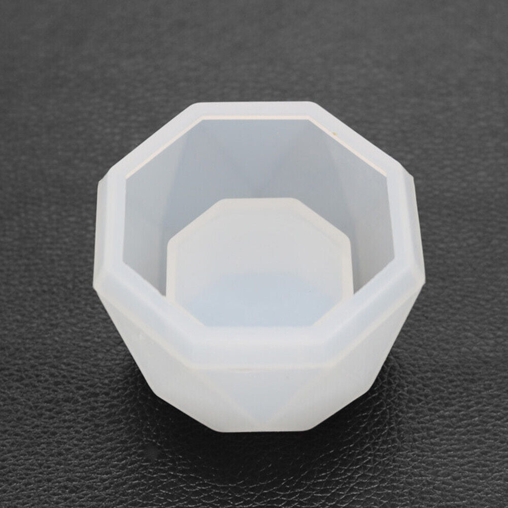 Silicone Flowerpot Mold DIY Succulent Clay Mold Soap Concrete Mold (C)