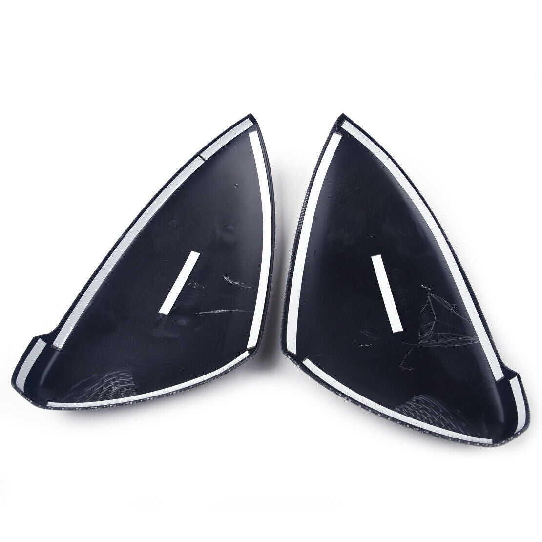 Left+Right Side Mirror Cover Trim Carbon Fiber fit for VW Golf 7 MK7 14-18 Ly