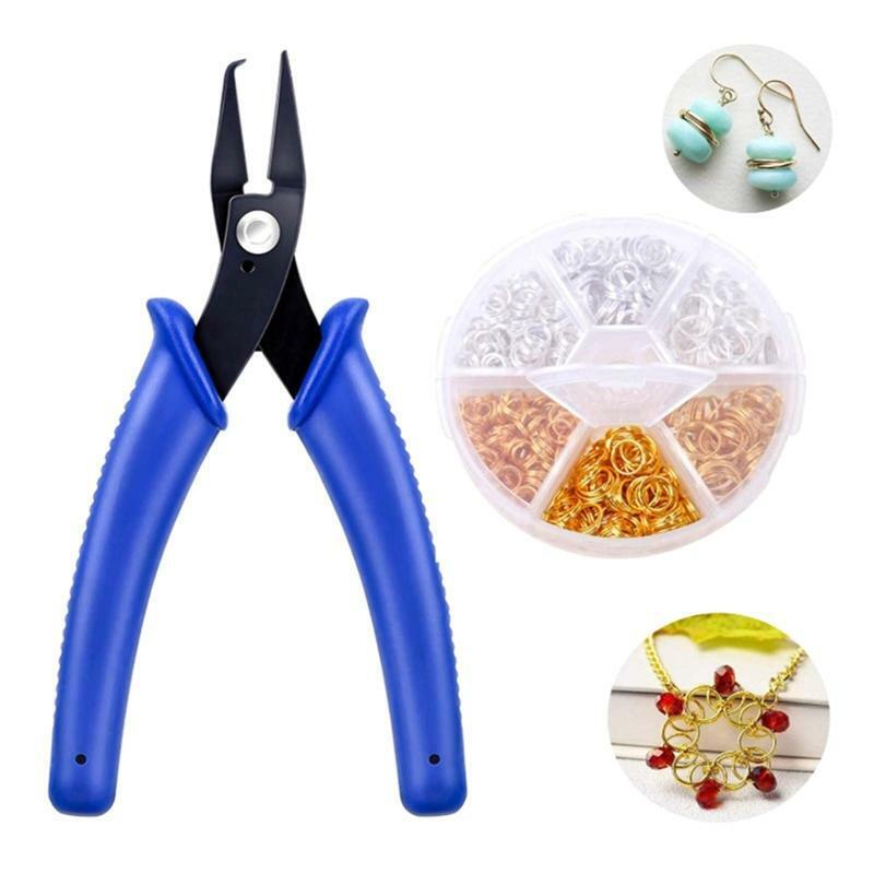 Jewelry Plier with Jump Rings Kit Jewelry Making Repairing Set Accessory