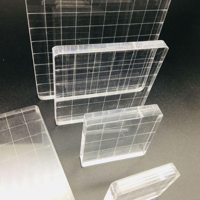7pcs High Transparency Acrylic Block DIY Crafts Seal Stamp Scrapbooking Album