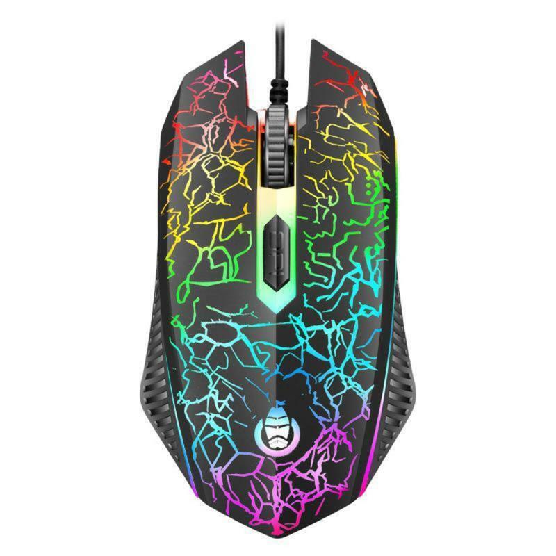 Wired USB Optical Mouse Corded Mouse Gaming Luminous Business Office Laptops
