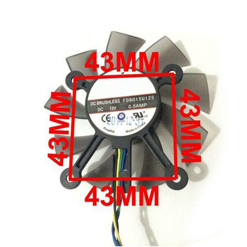 75MM FD8015U12S DC12V 0.5AMP 4PIN Cooler Fan For GTX 560 GTX550Ti HD7850 Video