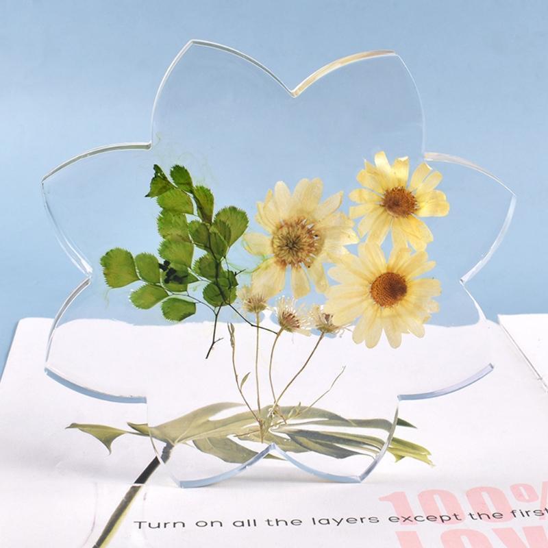 Lotus Crystal Agate Coaster Mold Mug Pad Tray DIY Mold DIY Crafts Cup Mats Mould