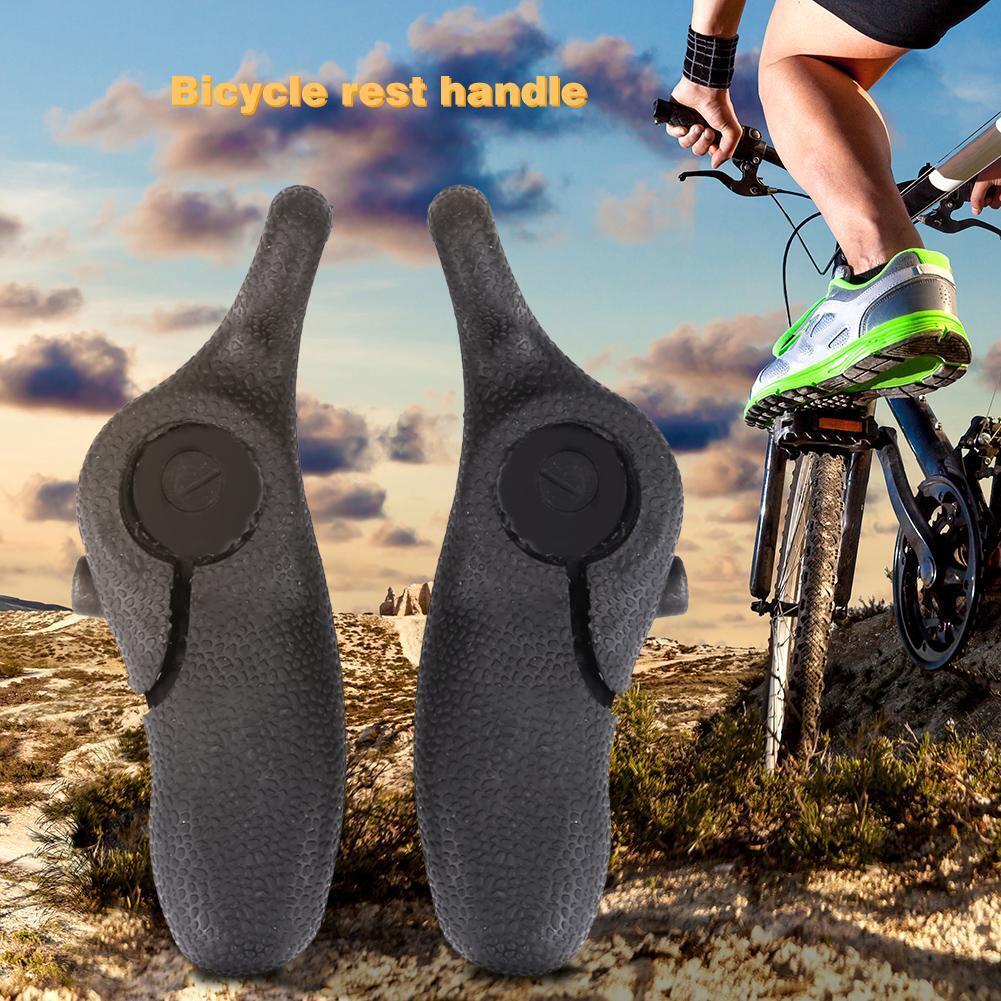 1 Pair Bike Handle Rest Bars Anti-Slip Ergonomic Bike Grip Handlebar End