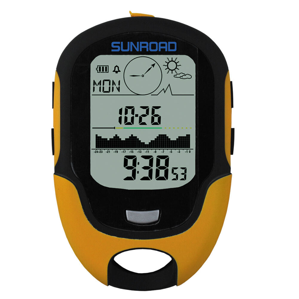 Waterproof FR500 Multifunction LCD Digital Altimeter Barometer Compass
