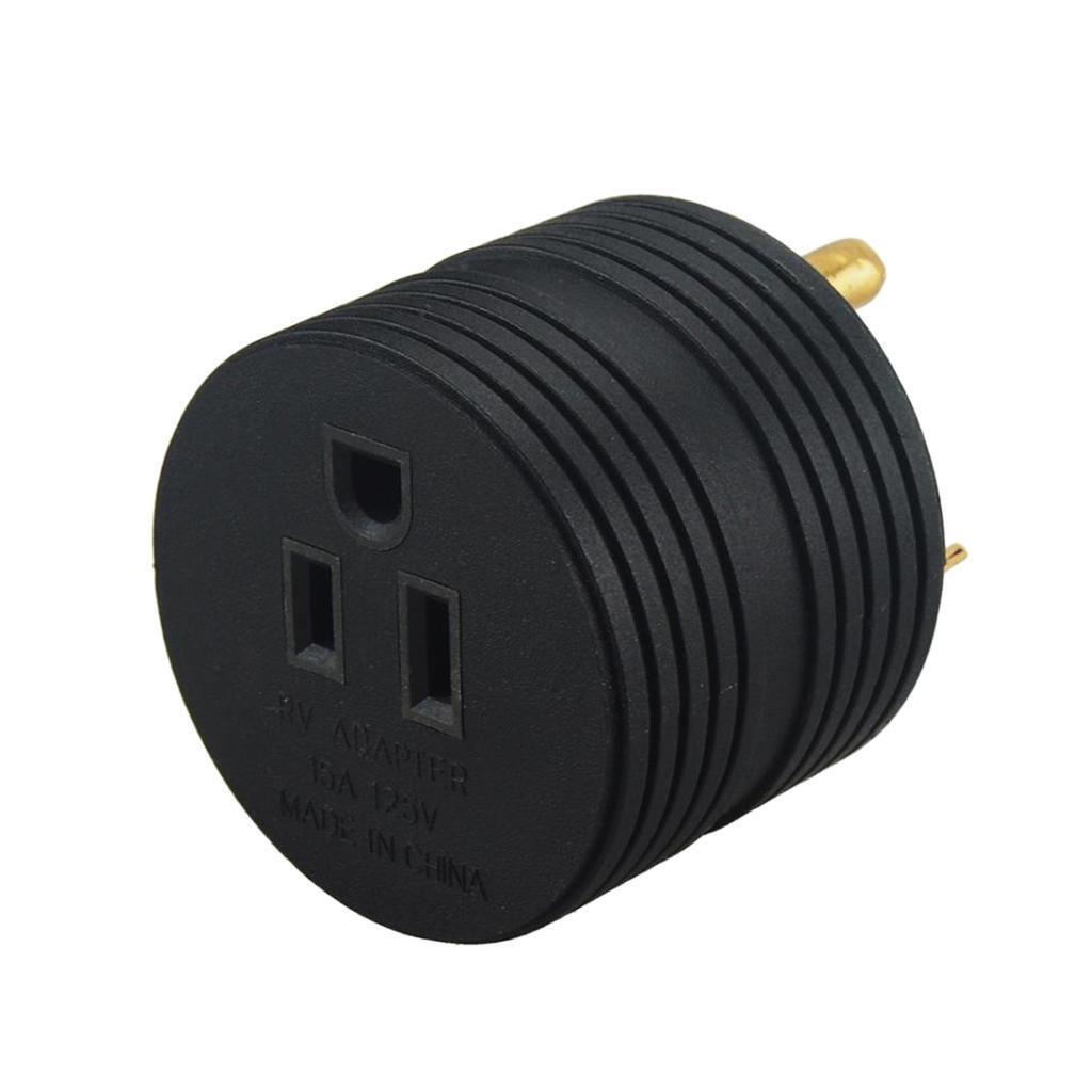 Durable TT-30P Male To NEMA 5-15R Female Adapter Connector 30A 125V For RV