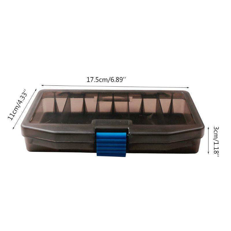 5 Compartment Fishing Tackle Box Bait Lure Hooks Box Multi-function Storage Case
