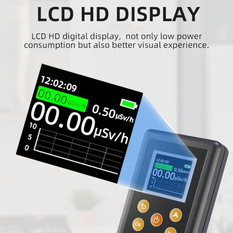 Nuclear Radiation Detector Geiger Counter Dosage Alarm Device Dosimeter Monitor