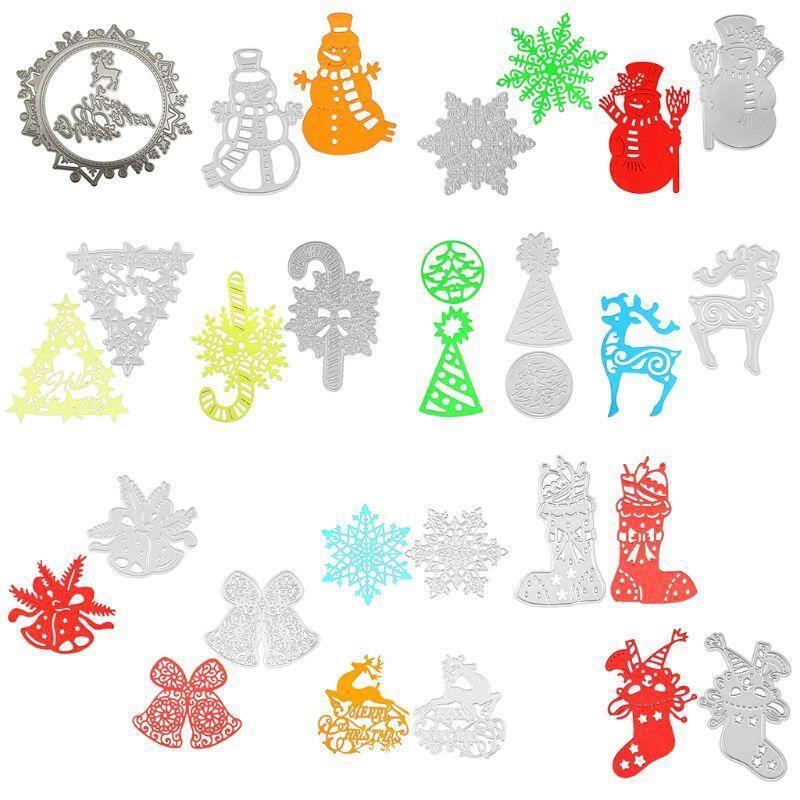 Christmas Snowman Metal Dies Scrapbooking Metal Cutting Dies Craft Stamps Die