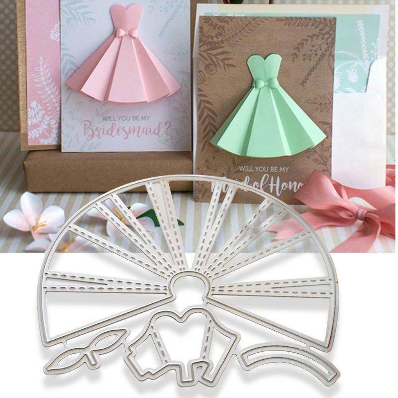 Skirt Dress Metal Cutting Dies Embossing Stencil DIY Paper Craft Scrapbook Card