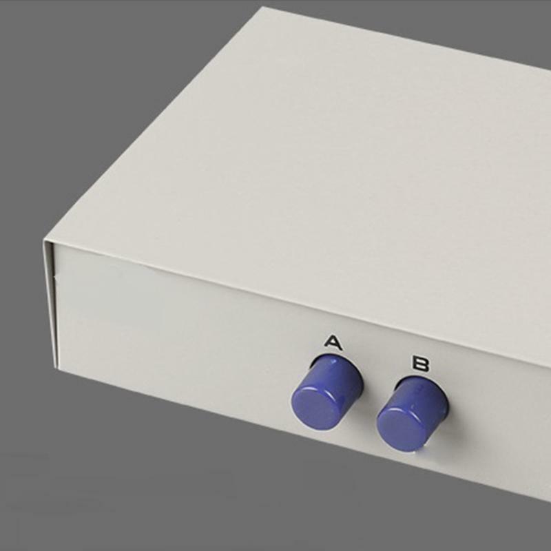 RS232 Manual Switch DB9 Pin Serial 2 Inputs 1 Output Switch Box Metal Housing