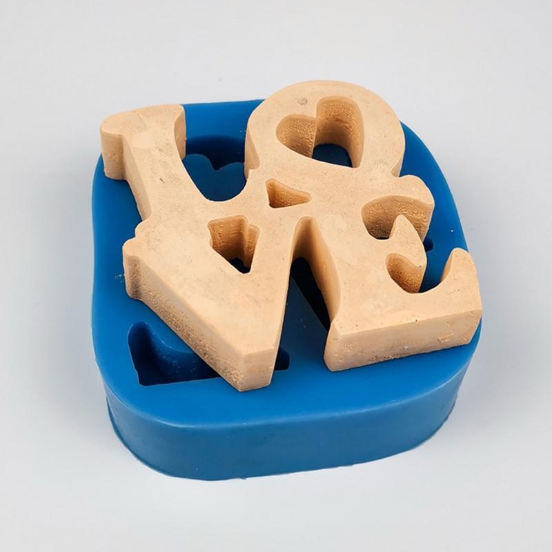 Love Heart Sign Letter Shape Silicone Mold for DIY Fondant Cake Chocolate Molds