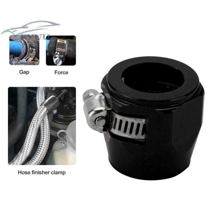 4pcs AN6 Car Hose Finisher Clamp Hose End Cover Fitting Adapter Connector
