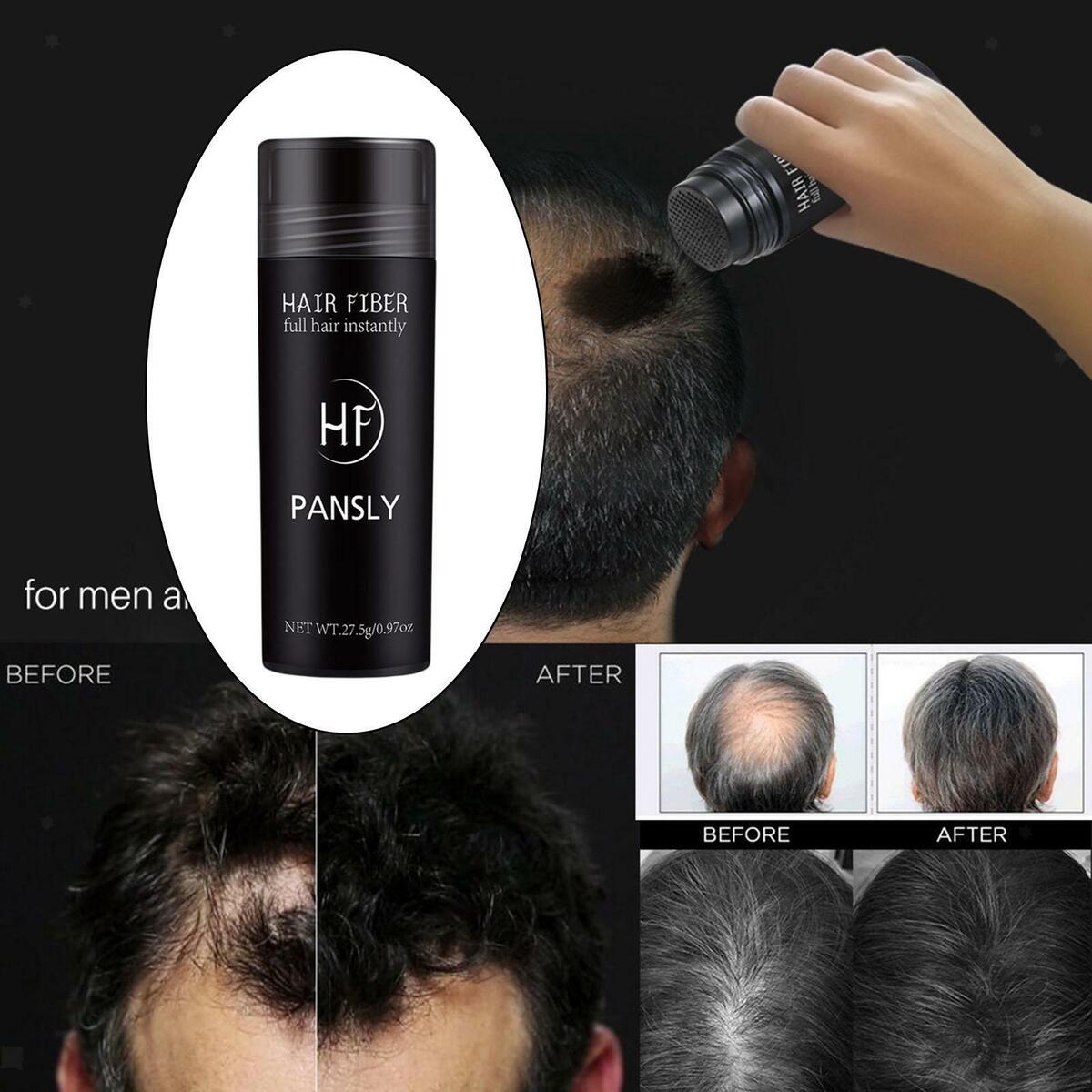 Thin Hair Volume Powder Hair Concealer Hairline Shadow Fiber Men Women Black