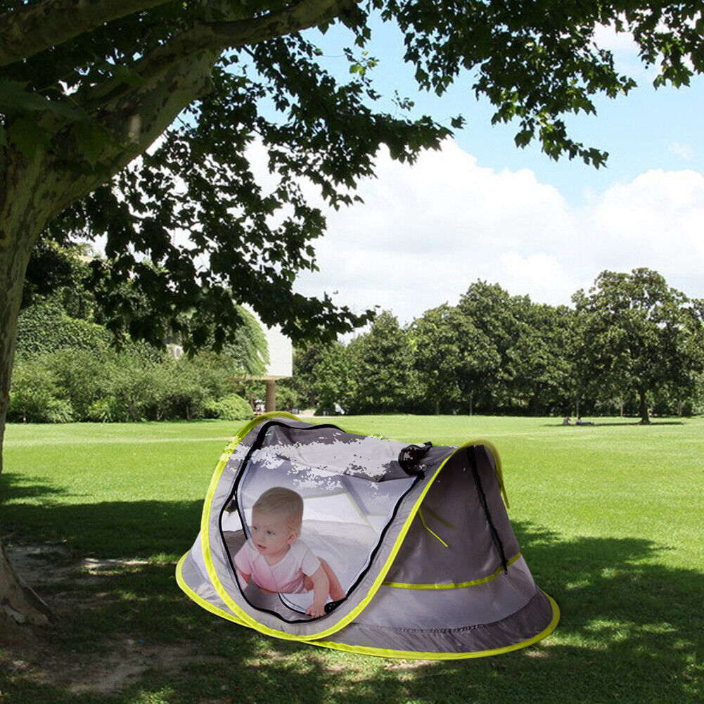 Folding Kids/Baby Beach Tent Mini Breathable Zippers Mosquito Net Playhouse