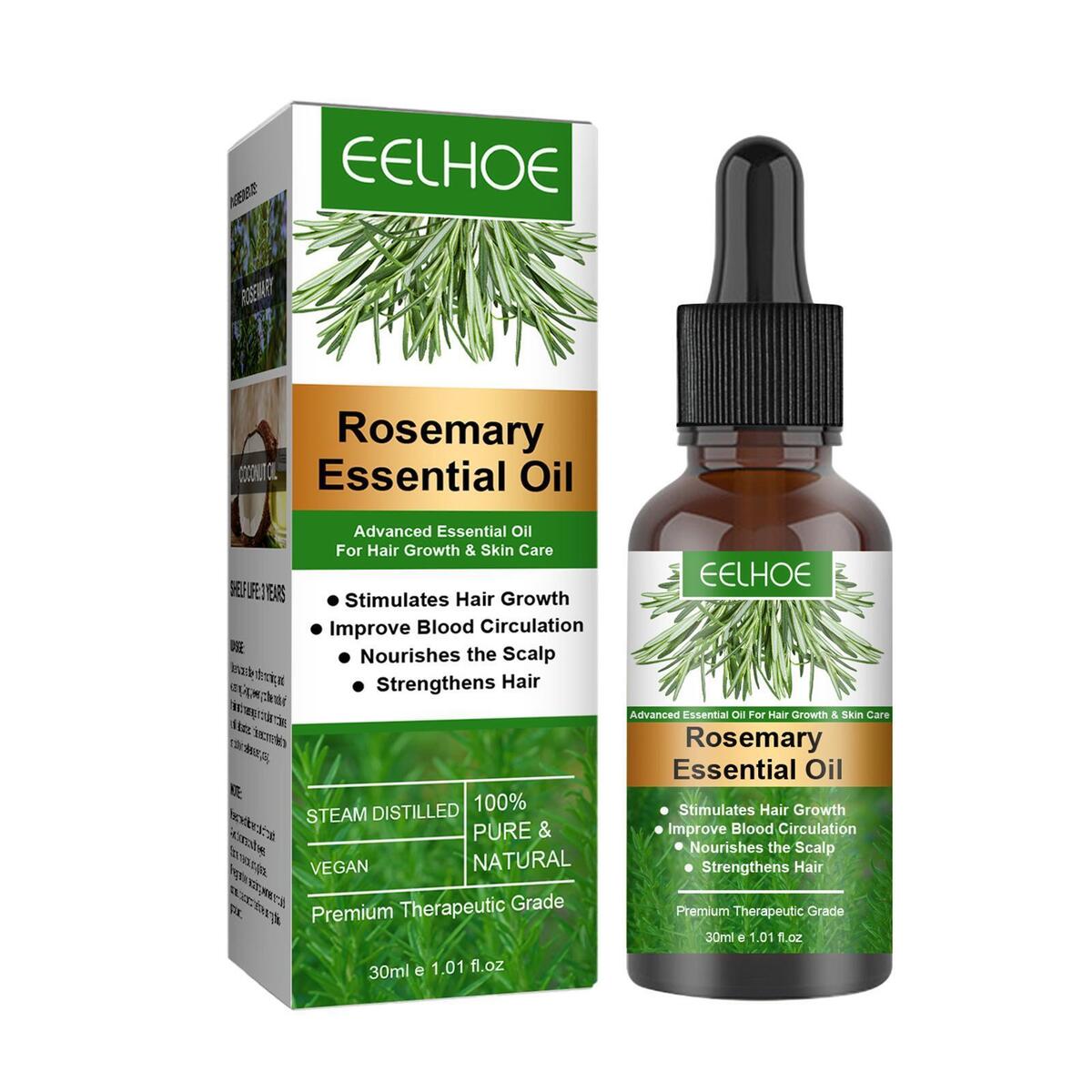 Rosemary Essential Oil Refreshing Aromatherapy Oil for Hair Growth Diffusers