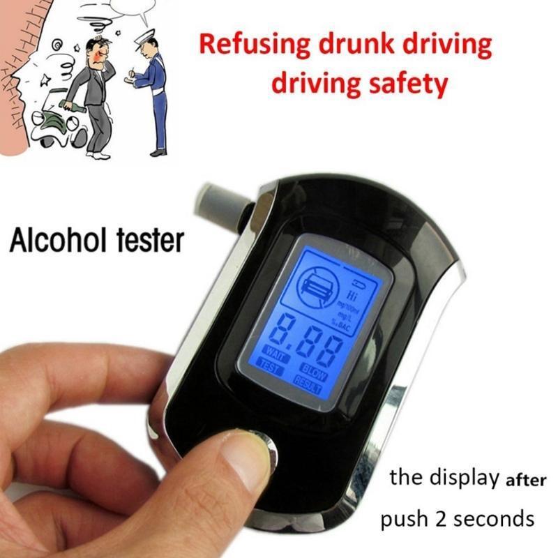 Portable Professional Breath Alcohol Meter Police Accurate Semiconductor Sensor