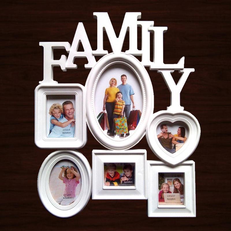 Family Photo Frame Wall Hanging Picture Holder Display Photography Props