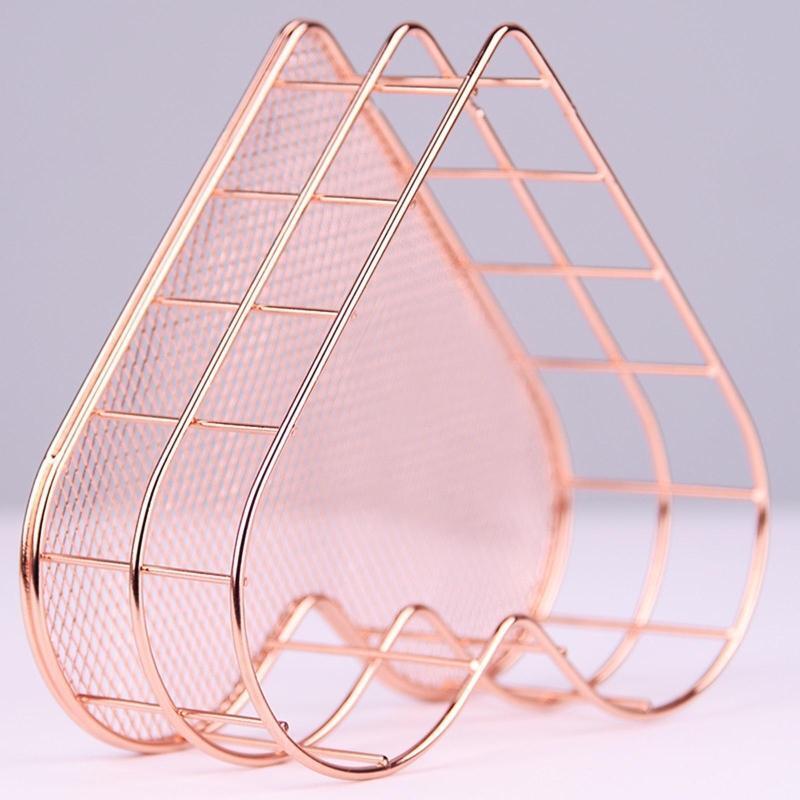 Heart Shape Makeup Storage Tray Cosmetic Organizer Holder Jewelry Display Tray