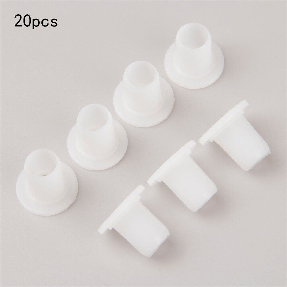 20PCS Plastic Roller Skating Spacer Inline Skate Bearing Bushing Spacer White HQ