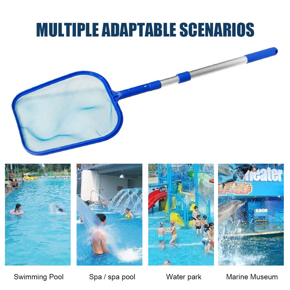 3pcs Fishing Net Swimming Pool Shallow Deep Spa Leaf Skimmer Cleaning Tools