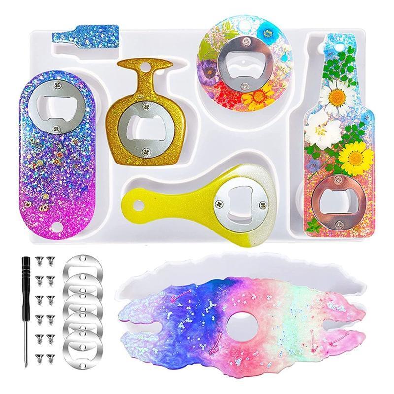 DIY Beer Wrench Epoxy Silicone Mold Creative Bottle Opener Homemade Supplies