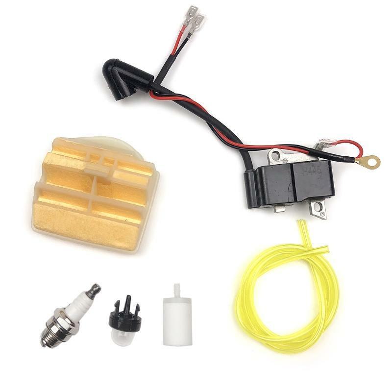 Ignition Coil Air Filter Primer Bulb Spark Plug for 445 450 JONSERED 2245 2250 C