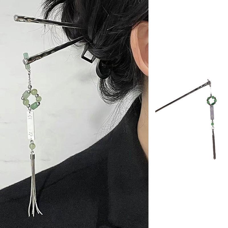 Elegant Versatile Metal Hair Stick Headdress Trendy Straight Shape Hairpin