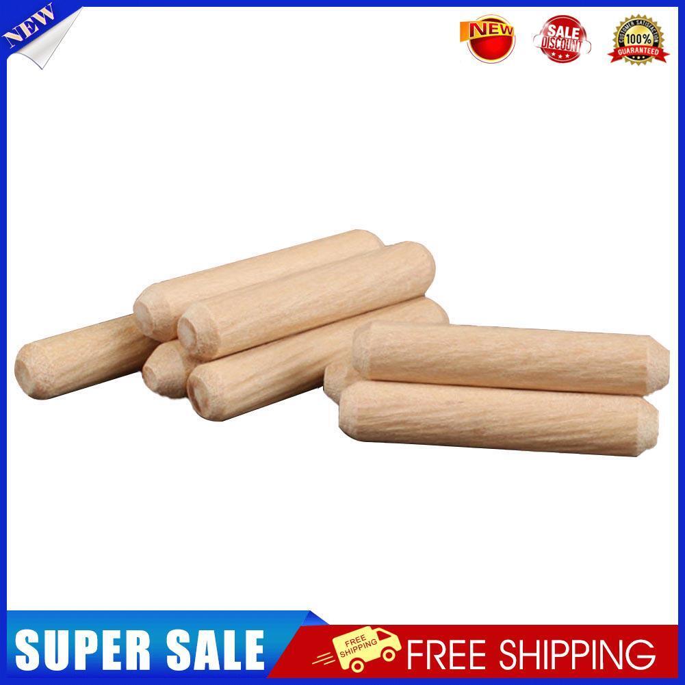 100pcs/box Woodworking Doweling Jig Kit Round Grooved Fluted Wooden Plugs